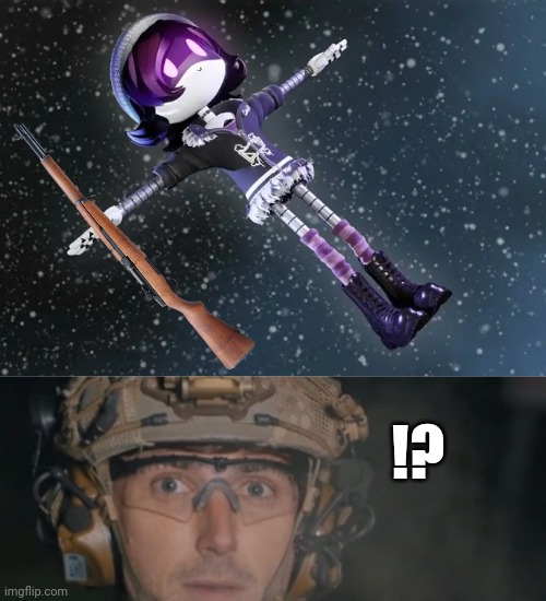 Garand Thumb Shocked | !? | image tagged in uzi in space murder drones,garand thumb | made w/ Imgflip meme maker