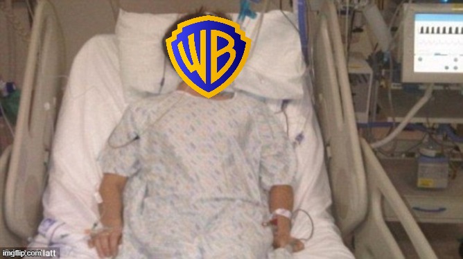 warner bros is on life support | image tagged in life support,warner bros | made w/ Imgflip meme maker