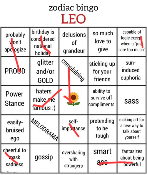 impossible. | image tagged in leo bingo | made w/ Imgflip meme maker