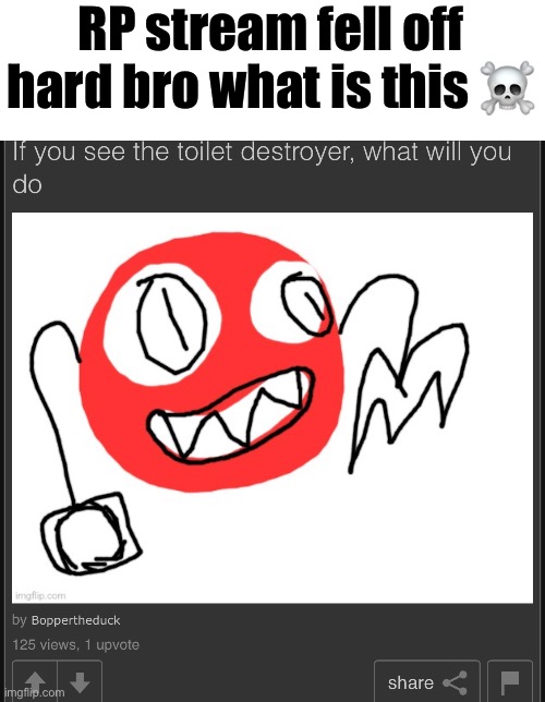 Me Milk and Carlos was carrying the stream in like 2021 but now it's just sad | RP stream fell off hard bro what is this ☠️ | made w/ Imgflip meme maker
