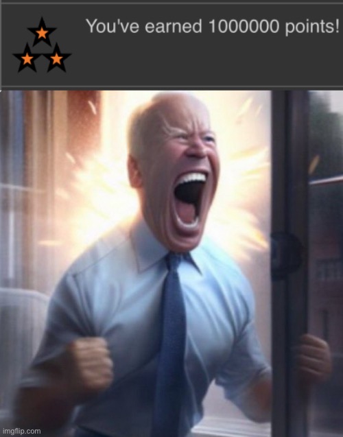 1 million points is CRAZY | image tagged in biden lets go | made w/ Imgflip meme maker