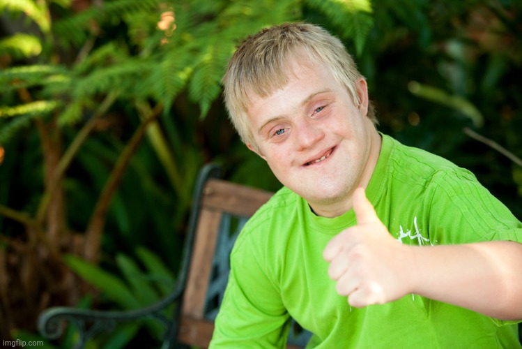 Downie Down Syndrome | image tagged in downie down syndrome | made w/ Imgflip meme maker