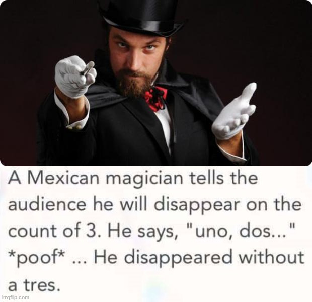 Magic | image tagged in household magician,eyeroll | made w/ Imgflip meme maker