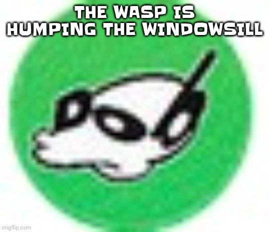 He Goin to town on that windowsill holy shi | THE WASP IS HUMPING THE WINDOWSILL | image tagged in womp womp mf | made w/ Imgflip meme maker