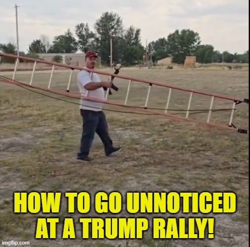 Trump Rally Security | HOW TO GO UNNOTICED AT A TRUMP RALLY! | image tagged in tds,trump derangement syndrome,maga,make america great again,trump,fjb | made w/ Imgflip meme maker