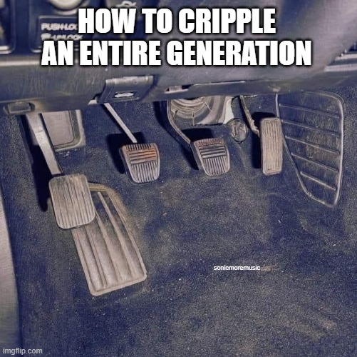 Manual Transmission | HOW TO CRIPPLE AN ENTIRE GENERATION; sonicmoremusic | image tagged in manual transmission,standard transmission,gen z,millennials,car,humour | made w/ Imgflip meme maker