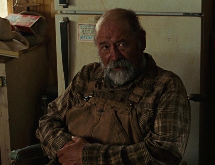 No Country for Old Men Barry Corbin Old Man in Wheelchair Blank Meme Template