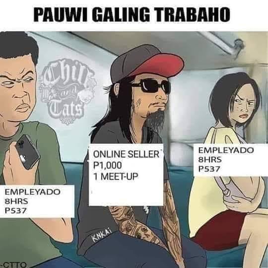 Pag-uwi galing work Blank Meme Template