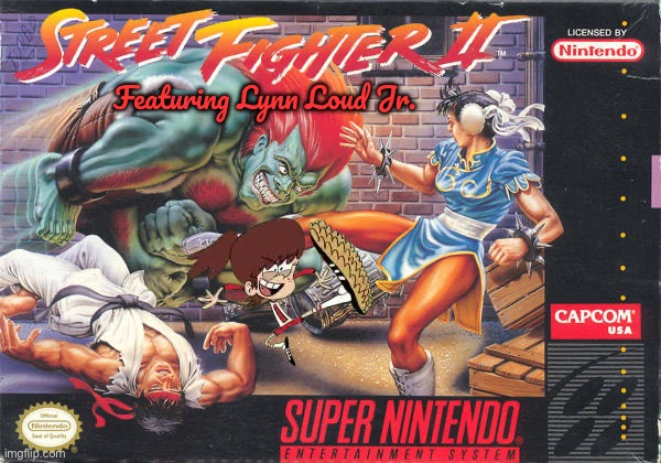 Street Fighter II ROM Hack - Lynn Loud Jr. | Featuring Lynn Loud Jr. | image tagged in street fighter,the loud house,90s,nostalgia,nickelodeon,capcom | made w/ Imgflip meme maker