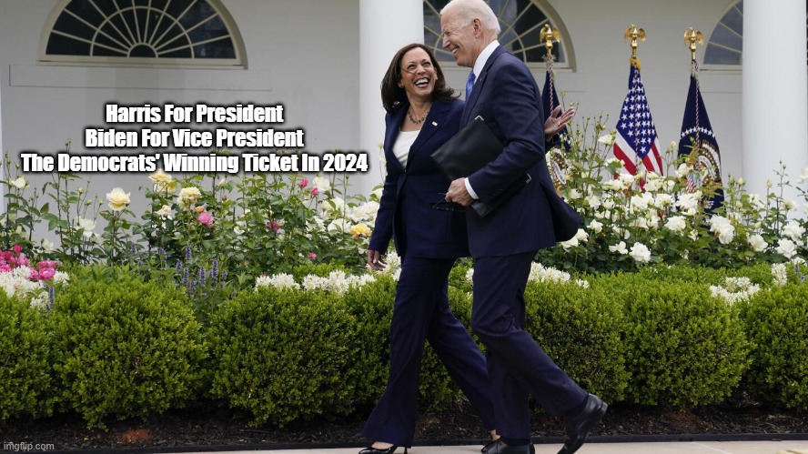Kamala Harris For President - Joe Biden For Vice President | Harris For President
Biden For Vice President
The Democrats' Winning Ticket In 2024 | image tagged in kamala,harris,joe,biden,2024 presidential ticket,the democrats winning ticket | made w/ Imgflip meme maker