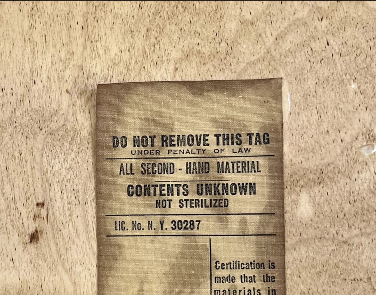 Mattress tag Blank Meme Template