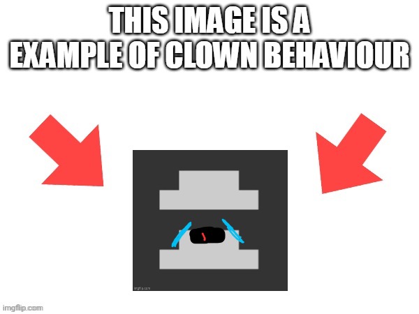 Another Foxy501 knockoff | image tagged in this image is a example of clown behaviour | made w/ Imgflip meme maker