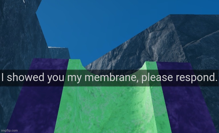 I showed you my membrane, please respond. | image tagged in roblox,evolve | made w/ Imgflip meme maker