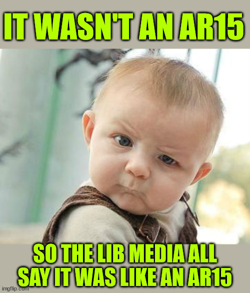 More lib media lies...   If they can't say it was one they'll say it was like one | IT WASN'T AN AR15; SO THE LIB MEDIA ALL SAY IT WAS LIKE AN AR15 | image tagged in msm lies,disgusting people | made w/ Imgflip meme maker