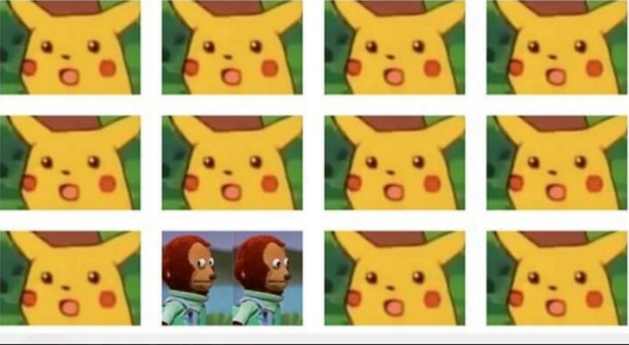 High Quality shocked pikachus Blank Meme Template