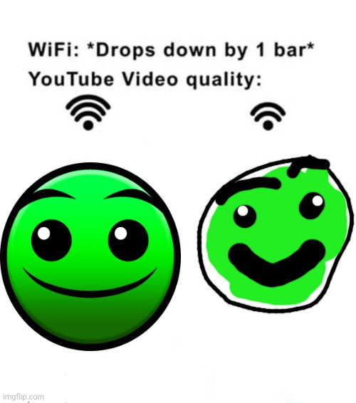 Wifi drops by 1 bar | image tagged in wifi drops by 1 bar,geometry dash difficulty faces,geometry dash | made w/ Imgflip meme maker