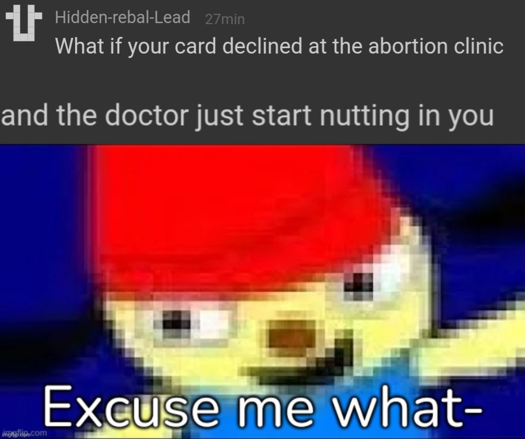 Tf is bro waffling about? (Comments disabled by another moderator due to MSMG users' attacks) | image tagged in parappa excuse me what- | made w/ Imgflip meme maker