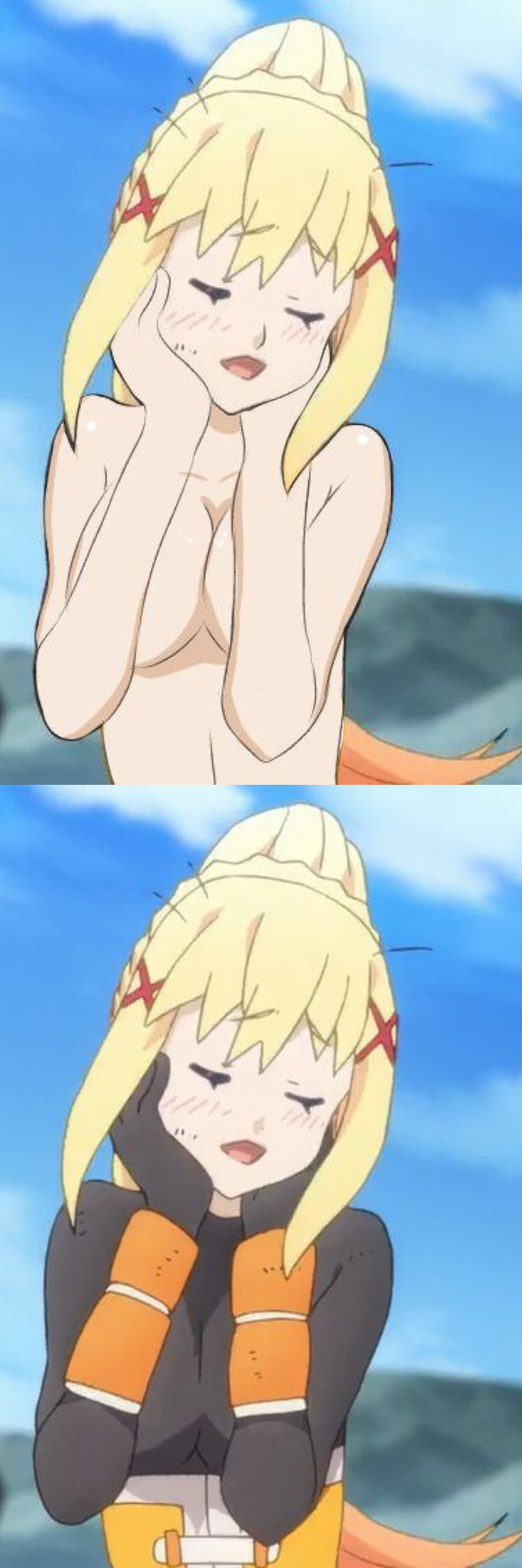 Darkness desnuda Blank Meme Template