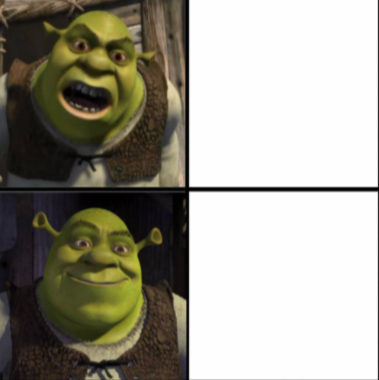 yes- no sherck Blank Meme Template