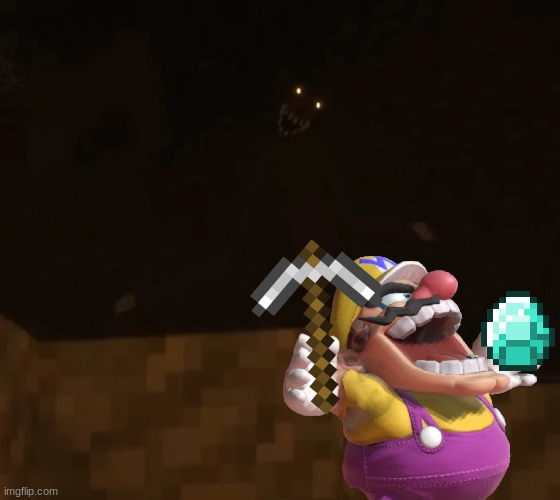 Wario dies by the Cave Dweller while mining in a cave.mp3 | made w/ Imgflip meme maker