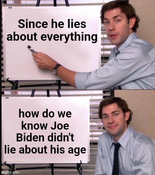 Older and Dumber than Dirt | Since he lies about everything; how do we know Joe Biden didn't lie about his age | image tagged in fbi | made w/ Imgflip meme maker