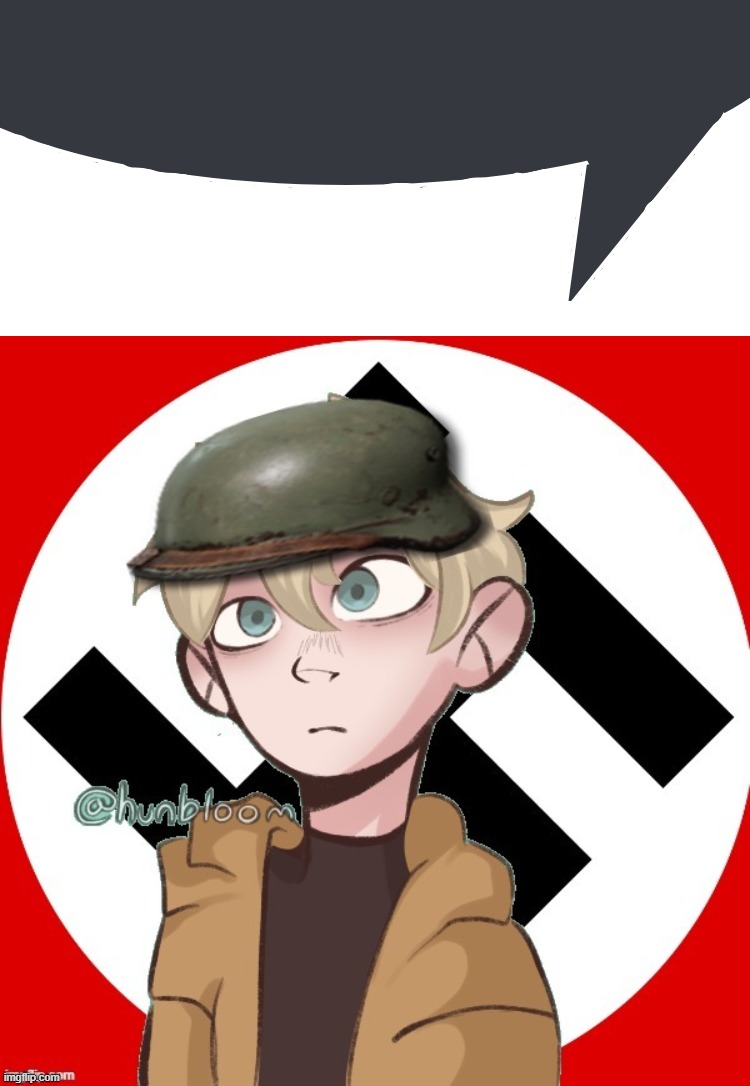 image tagged in discord speech bubble,nazi picrew | made w/ Imgflip meme maker