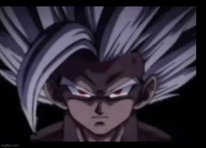 Beast Gohan stare | image tagged in beast gohan stare | made w/ Imgflip meme maker