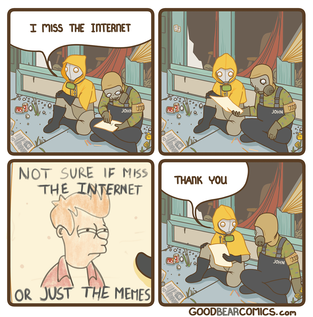 High Quality I miss the internet Blank Meme Template