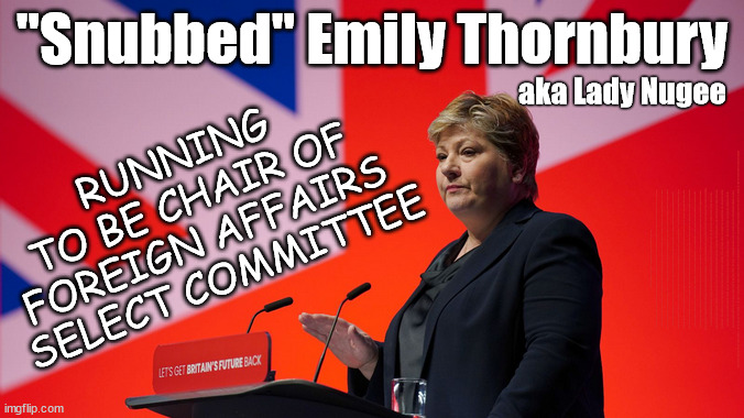 Emily Thornbury - Snubbed - Foreign Affairs Select Committee | "Snubbed" Emily Thornbury; aka Lady Nugee; RUNNING 
TO BE CHAIR OF 
FOREIGN AFFAIRS 
SELECT COMMITTEE; SMEG HEAD CONCEDES; Titchy Starmer; 'PUTTING COUNTRY FIRST'; Party second; On top of the £480m already given to France to 'stop the boats'; DEAR UK VOTERS AS YOU FAILED TO SUPPORT THE TORIES; NEW HOME FOR OUR MIGRANT FRIENDS; COMING TO YOUR AREA SOON; TIGHTEN YOUR SEAT BELTS! How messed up is this; I won with fewer votes than you had lol; Capt Hindsight; STARMER - SOFT ON CRIME? Country First, Party Second Eh??? Prisoner Early Release -; How many UK citizens will become victims of crime. . . As a direct result of Starmers early release of criminals? Starmer - week 1 as PM; Scrap Rwanda Plan - More Deaths; Early release of Prisoners; Can't blame Starmer QC; Rachel Reeves, Labour's 'TAXBOT'; IF YOU HAVE PERSONAL SAVINGS; LABOURS TAX PROPOSALS WILL RESULT IN =; Labours new 'DEATH TAX'; RACHEL REEVES Labours new; 'DEATH TAX' ? 12x new taxes Pensions & Inheritance? Starmer's coming after your pension? Lady Victoria Starmer; CORBYN EXPELLED; Labour pledge 'Urban centres' to help house 'Our Fair Share' of our new Migrant friends; New Home for our New Immigrant Friends !!! The only way to keep the illegal immigrants in the UK; CITIZENSHIP FOR ALL; ; Amnesty For all Illegals; Sir Keir Starmer MP; Muslim Votes Matter; Blood on Starmers hands? Burnham; Taxi for Rayner ? #RR4PM;100's more Tax collectors; Higher Taxes Under Labour; We're Coming for You; Labour pledges to clamp down on Tax Dodgers; Higher Taxes under Labour; Rachel Reeves Angela Rayner Bovvered? Higher Taxes under Labour; Risks of voting Labour; * EU Re entry? * Mass Immigration? * Build on Greenbelt? * Rayner as our PM? * Ulez 20 mph fines? * Higher taxes? * UK Flag change? * Muslim takeover? * End of Christianity? * Economic collapse? TRIPLE LOCK' Anneliese Dodds Rwanda plan Quid Pro Quo UK/EU Illegal Migrant Exchange deal; UK not taking its fair share, EU Exchange Deal = People Trafficking !!! Starmer to Betray Britain, #Burden Sharing #Quid Pro Quo #100,000; #Immigration #Starmerout #Labour #wearecorbyn #KeirStarmer #DianeAbbott #McDonnell #cultofcorbyn #labourisdead #labourracism #socialistsunday #nevervotelabour #socialistanyday #Antisemitism #Savile #SavileGate #Paedo #Worboys #GroomingGangs #Paedophile #IllegalImmigration #Immigrants #Invasion #Starmeriswrong #SirSoftie #SirSofty #Blair #Steroids AKA Keith ABBOTT BACK; Union Jack Flag in election campaign material; Concerns raised by Black, Asian and Minority ethnic BAMEgroup & activists; Capt U-Turn; Hunt down Tax Dodgers; Higher tax under Labour Sorry about the fatalities; Are you really going to trust Labour with your vote? Pension Triple Lock;; 'Our Fair Share'; Angela Rayner: new towns; Rachel Reeves; I'M COMING FOR YOU; Reeves the 'Raider'; Programmed to raid your Personal Savings; RNLI #NotMyPM; When will Rachel Reeves start selling of our country's gold reserve; should have voted Conservative; Another 'Fire Sale' under Labour? He did his level best to keep people out of prison !!! 'WERE SO MANY SEATS STOLEN' 'BY VOTES SO FEW'; Country 1st, Party 2nd eh??? Record illegal Migrants; Soft on the Causes of Crime? I KNEW YOU WOULD LOSE IN 2019; I knew I would win the election and England would lose the Euros this year; STARMER ABSOLUTELY TERRIFIED? He couldn't risk the Tories Rwanda plan actually working? Starmer to 'take the brakes off' the UK economy ??? YOUR RIGHT TO NIMBYISM HAS NOW LAPSED; PLEDGES AN EXTRA £84M OF UK TAXPAYERS MONEY TO THE EU; So that's another £84m Tax-payer money pissed up the wall then is it Mr Starmer, Sir? THERE'S NO "SILVER BULLET" FOR SMALL BOAT CROSSINGS | image tagged in illegal immigration,labourisdead,stop boats rwanda,palestine hamas muslim vote,starmer not my pm,emily thornbury snubbed | made w/ Imgflip meme maker