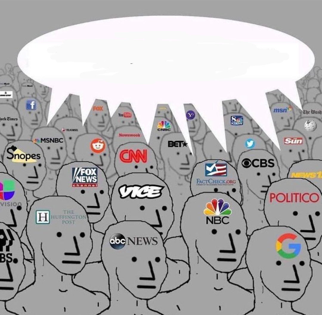 NPC crowd MSM Programming Blank Meme Template