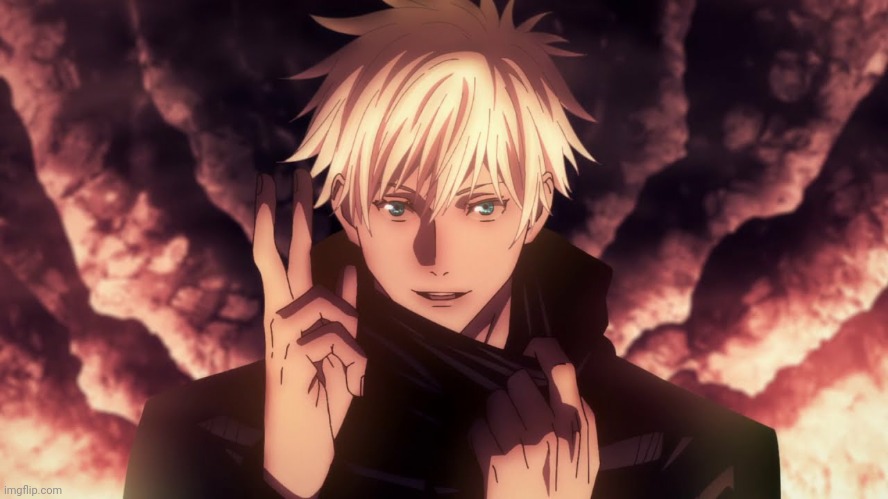 Jujutsu Kaisen Satoru Gojo new look | image tagged in jujutsu kaisen satoru gojo new look | made w/ Imgflip meme maker