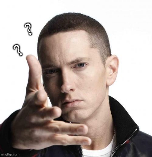 Eminem video game logic | ? ? | image tagged in eminem video game logic | made w/ Imgflip meme maker