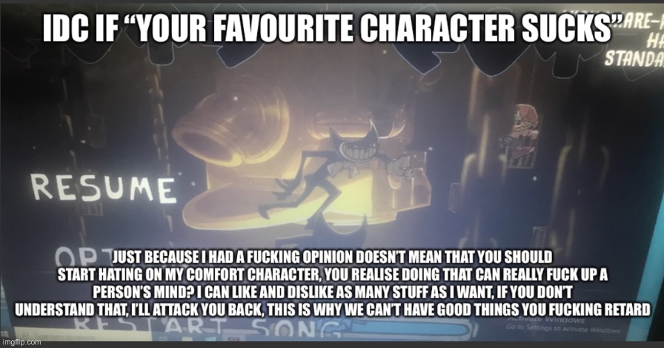 Idc if favourite character | image tagged in idc if favourite character | made w/ Imgflip meme maker