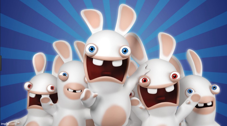 raving rabbids | image tagged in raving rabbids | made w/ Imgflip meme maker