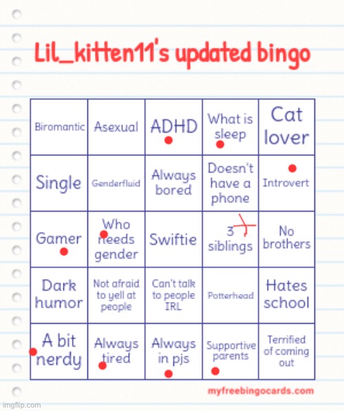 Lil_kitten11's updated bingo | image tagged in lil_kitten11's updated bingo | made w/ Imgflip meme maker