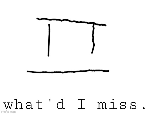 what'd I miss. | made w/ Imgflip meme maker