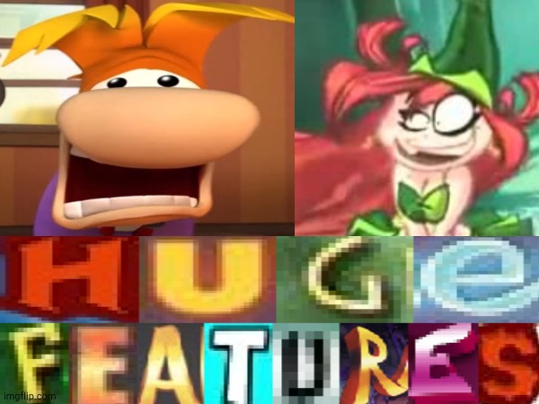 H U G E Features | image tagged in expand dong | made w/ Imgflip meme maker