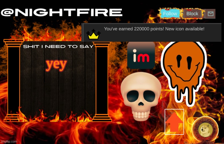 yey | yey | image tagged in nightfire's announcement template | made w/ Imgflip meme maker