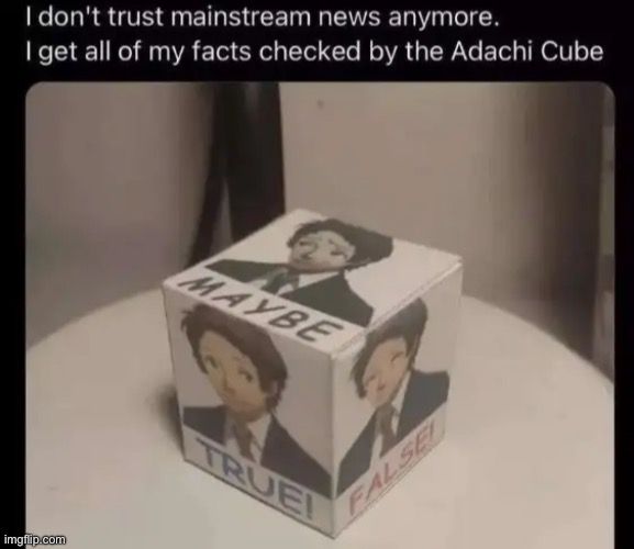 the adachi cube | made w/ Imgflip meme maker