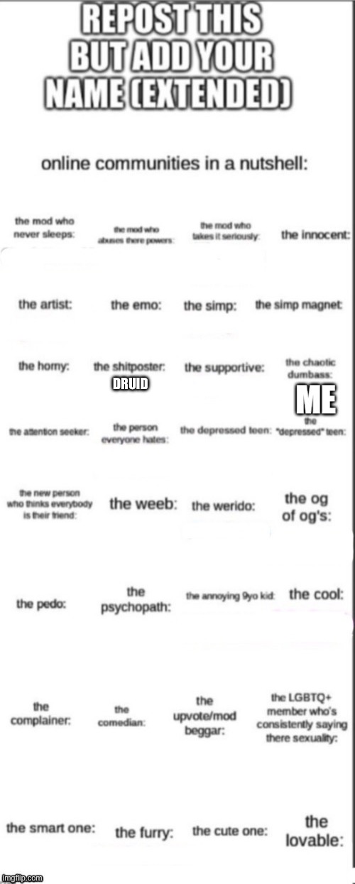 DRUID | made w/ Imgflip meme maker