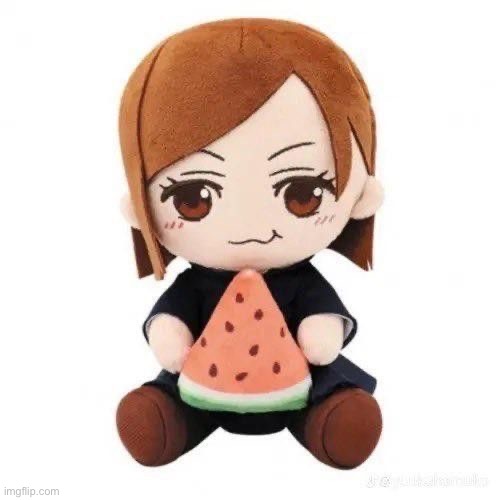 nobara eating watermelon | image tagged in nobara eating watermelon | made w/ Imgflip meme maker
