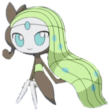 Meloetta sitting Meme Template