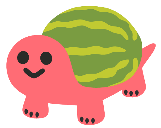 Watermelon Turtle Meme Template