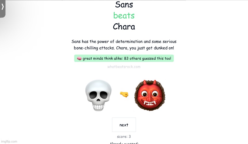 UNDURTELE REFRANCE | image tagged in sans undertale,undertale,chara | made w/ Imgflip meme maker