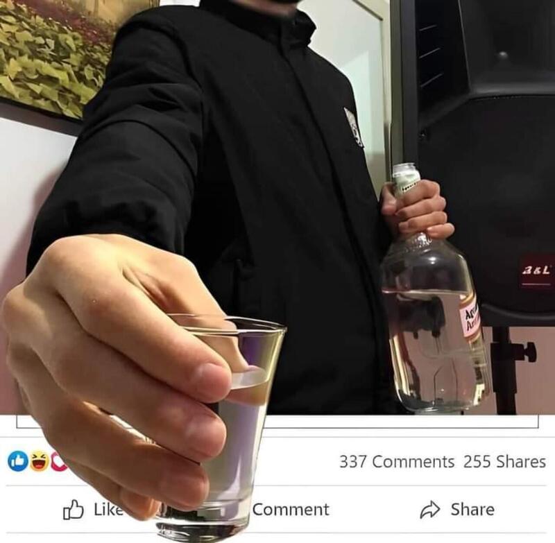 Need a drink? Scrolling Facebook Blank Meme Template