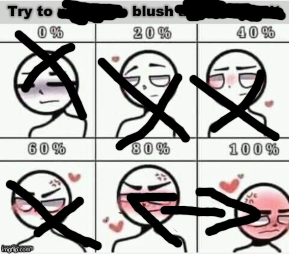 Try To Make Me Blush | image tagged in try to make me blush | made w/ Imgflip meme maker