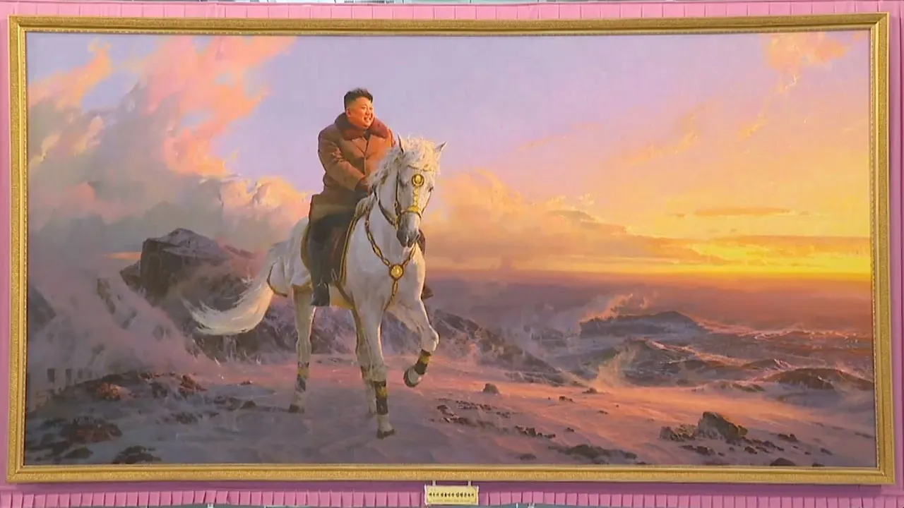 High Quality Kim Jong Un Horse Portrait Blank Meme Template
