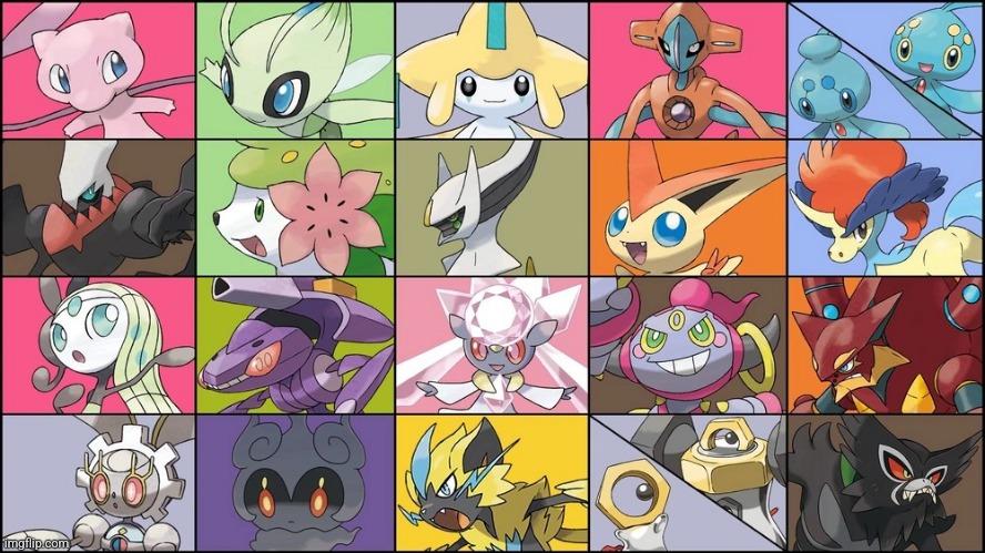 Every Mythical Pokemon.mp3 | made w/ Imgflip meme maker