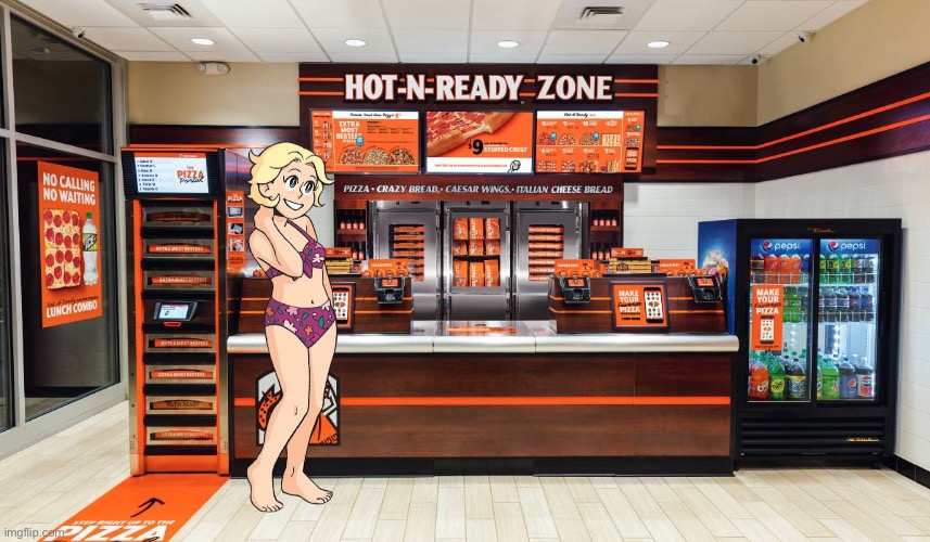 Little Caesars, do I look sexy enough? | image tagged in sexy girl,bikini,pizza,comic book,cartoon,girl | made w/ Imgflip meme maker