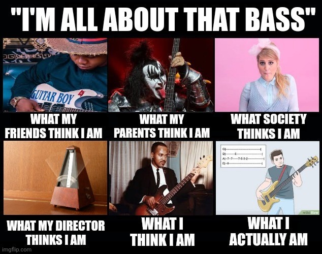 image tagged in wikihow,all about that bass,guitar,bass,metronome,marching band | made w/ Imgflip meme maker